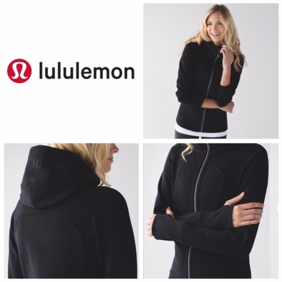 lululemon athletica Tops - Lululemon scooba hoodie Size 4 BLACK
